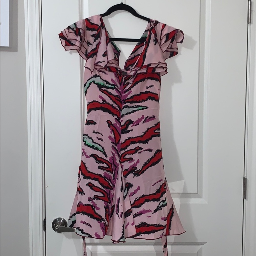 Zac Posen For Target Zebra Stripe Multi Color Dre… - image 1